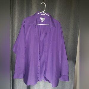 Van Heusen Purple Poplin Shirt